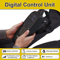 Air Compression Therapy System, Leg Massager for Pain and Circulation, Full Leg Recovery Boots Cordless Air Compression Boots, Fast Recovery Therapy for Athletes, M