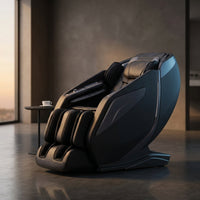 4D Massage Chair: Full Body Zero Gravity Massage Chair Full Body SL Track Chair Massage Black — Studio Shot