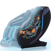 4D Massage Chair: Full Body Zero Gravity Massage Chair Full Body SL Track Chair Massage Black — How It Works