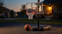 6.6 Ft. to 10 Ft. Adjustable Height Portable Basketball Hoop Goal Basketball System Basketball Equipment with Wheels — Lifestyle