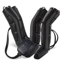 Air Compression Leg Recovery System Foot Massager for Circulation and Relaxation Calf Massage Muscle Pain Relief Device — Studio Shot