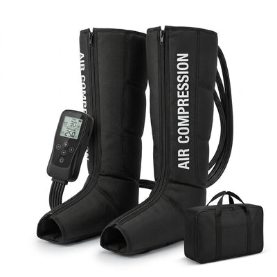 Compression Recovery Boots Designed for Athletes, Cordless Air Chambers, Multiple Massage Programs, Full Leg