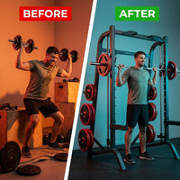 Fitness Equipment Strength Exercise Shoulder Press Smith Machine — Before & After
