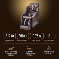 Jin Espresso Synthetic Leather SL Track Massage Chair — Results & Stats