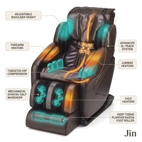 Jin Espresso Synthetic Leather SL Track Massage Chair — How It Works